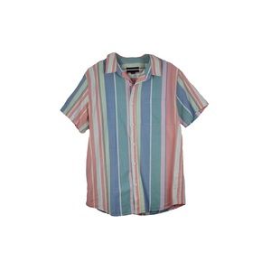 Pacsun Men’s Striped Short Sleeve Button Down